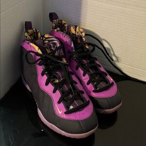 Nike Purple and Yellow Sneakers